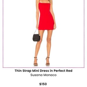 Susana Monaco little red dress